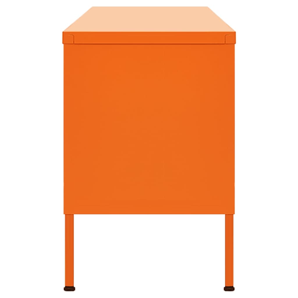 vidaXL TV Cabinet Orange 105x35x50 cm Steel