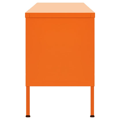 vidaXL TV Cabinet Orange 105x35x50 cm Steel