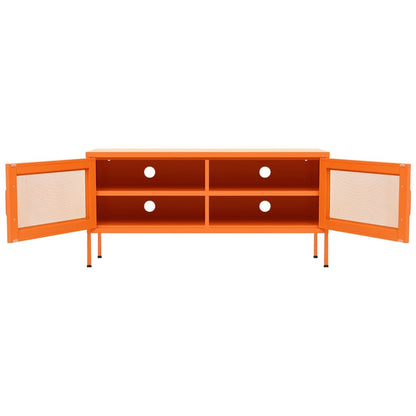 vidaXL TV Cabinet Orange 105x35x50 cm Steel
