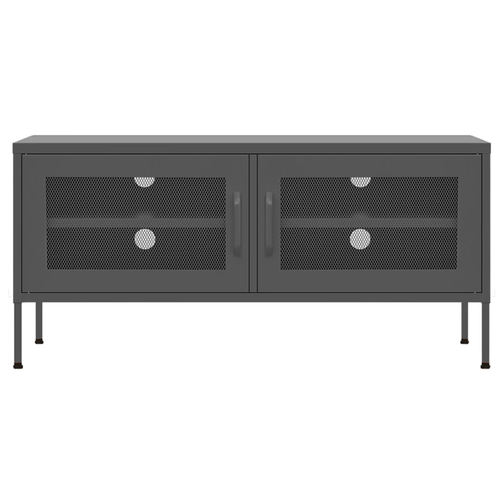 vidaXL TV Cabinet Anthracite 105x35x50 cm Steel