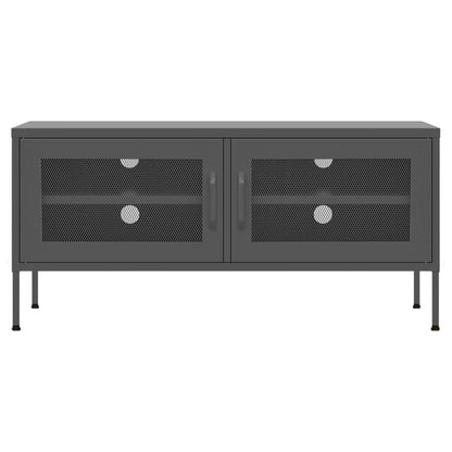 vidaXL TV Cabinet Anthracite 105x35x50 cm Steel