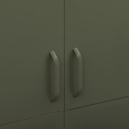 vidaXL Wardrobe Olive Green 90x50x180 cm Steel