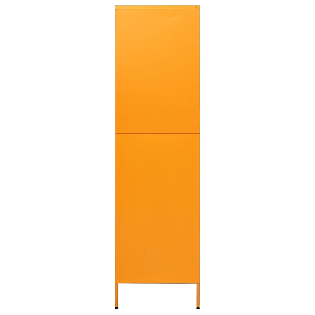 vidaXL Wardrobe Mustard Yellow 90x50x180 cm Steel