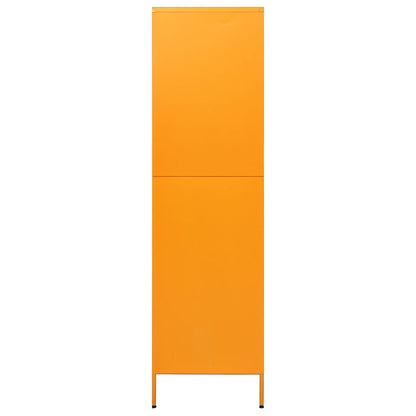 336245 vidaXL Wardrobe Mustard Yellow 90x50x180 cm Steel