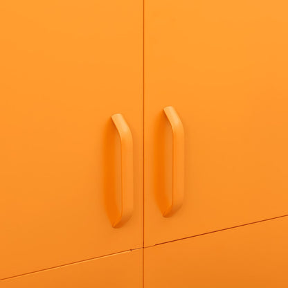 vidaXL Wardrobe Mustard Yellow 90x50x180 cm Steel