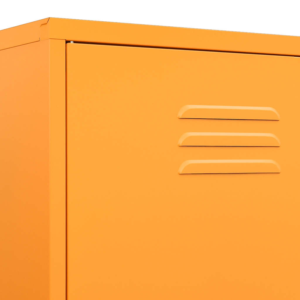 vidaXL Wardrobe Mustard Yellow 90x50x180 cm Steel
