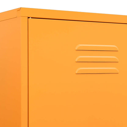 vidaXL Wardrobe Mustard Yellow 90x50x180 cm Steel