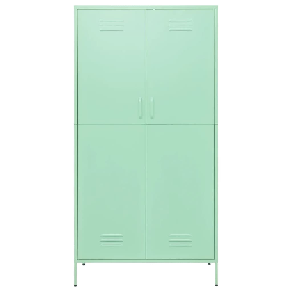vidaXL Wardrobe Mint 90x50x180 cm Steel