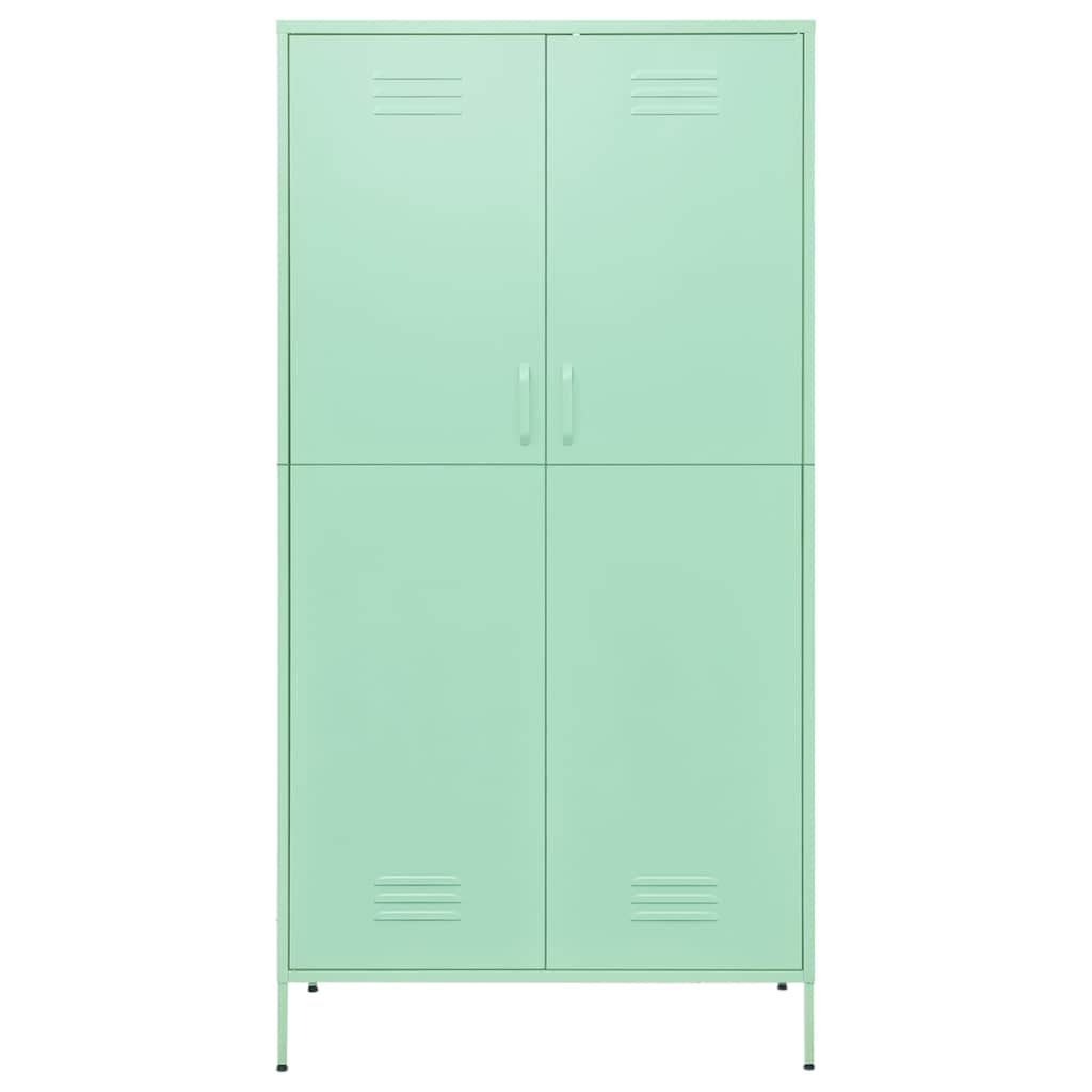336248 vidaXL Wardrobe Mint 90x50x180 cm Steel