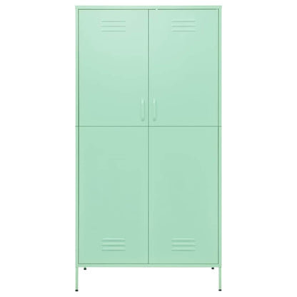 336248 vidaXL Wardrobe Mint 90x50x180 cm Steel