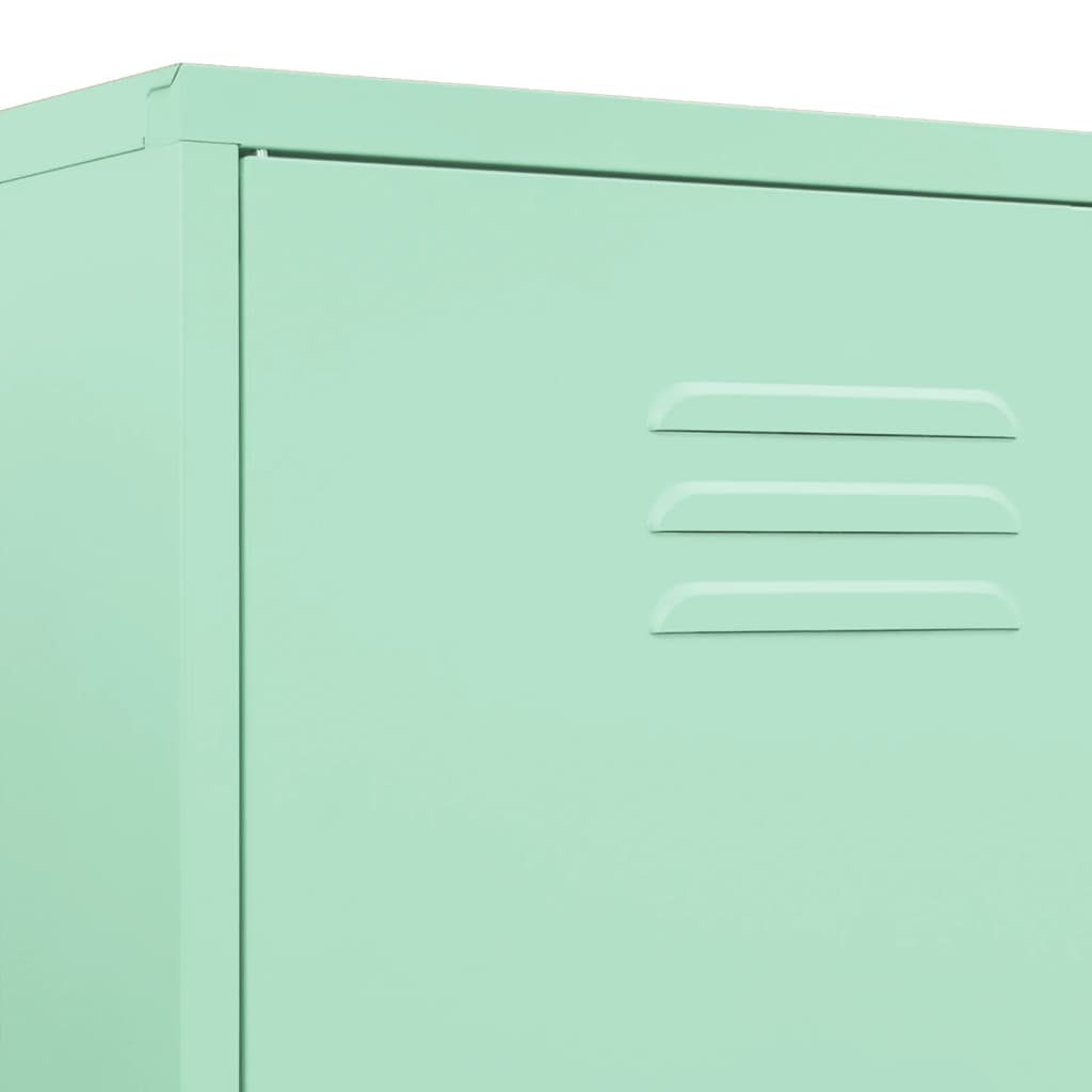 vidaXL Wardrobe Mint 90x50x180 cm Steel