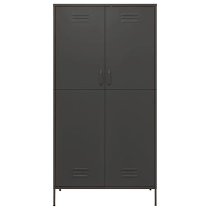 336249 vidaXL Wardrobe Anthracite 90x50x180 cm Steel