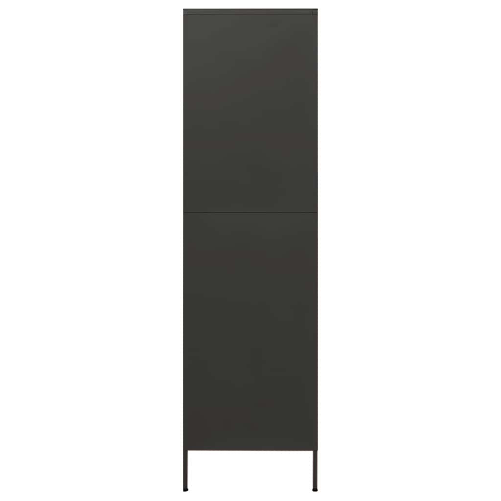 336249 vidaXL Wardrobe Anthracite 90x50x180 cm Steel