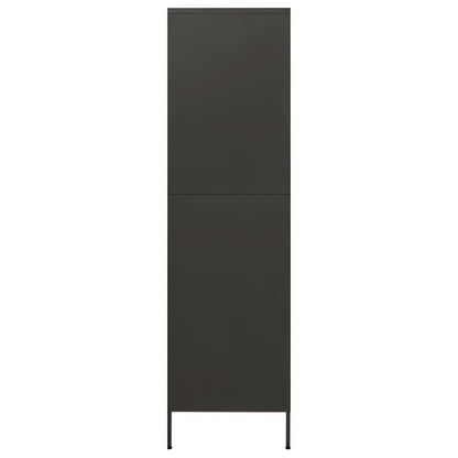 336249 vidaXL Wardrobe Anthracite 90x50x180 cm Steel