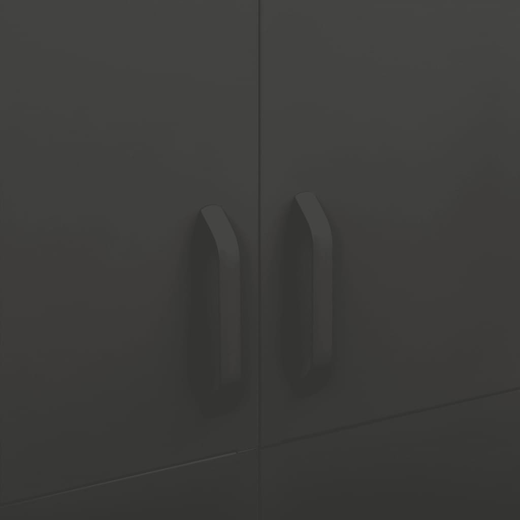vidaXL Wardrobe Anthracite 90x50x180 cm Steel