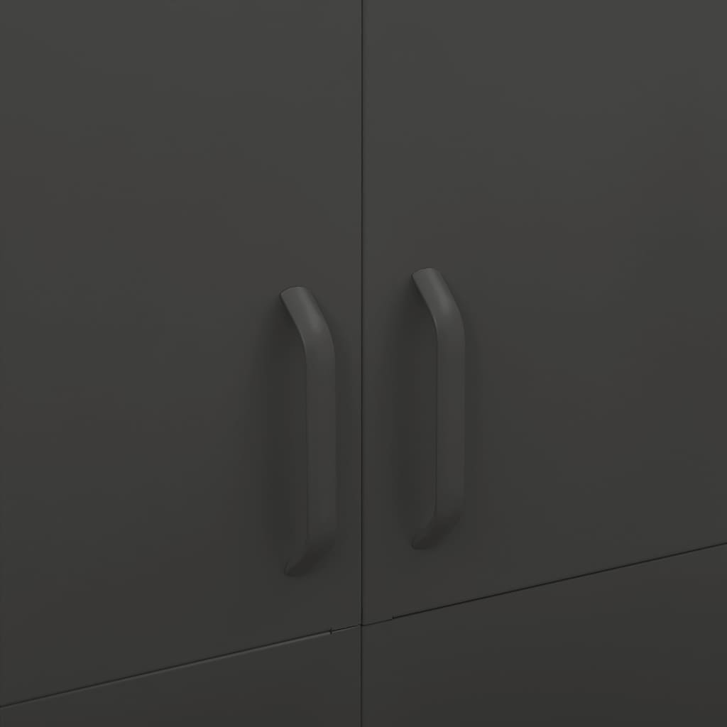 336249 vidaXL Wardrobe Anthracite 90x50x180 cm Steel