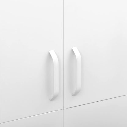 336251 vidaXL Wardrobe White 90x50x180 cm Steel