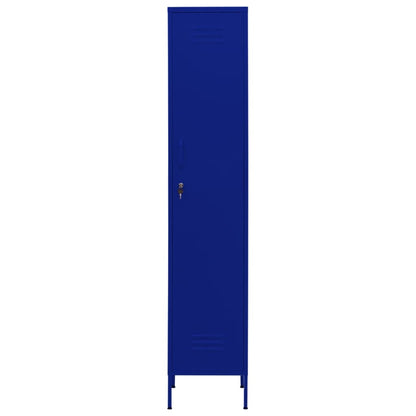 vidaXL Locker Cabinet Navy Blue 35x46x180 cm Steel