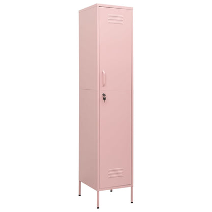 vidaXL Locker Cabinet Pink 35x46x180 cm Steel