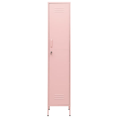 vidaXL Locker Cabinet Pink 35x46x180 cm Steel
