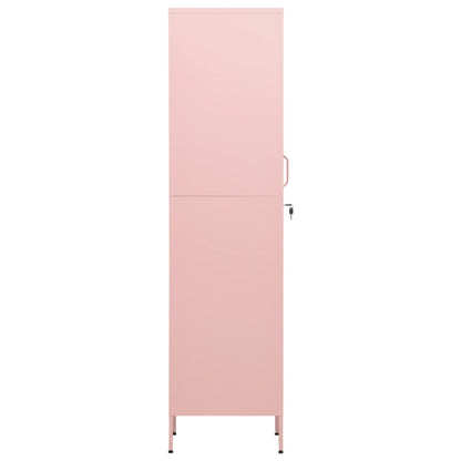 vidaXL Locker Cabinet Pink 35x46x180 cm Steel