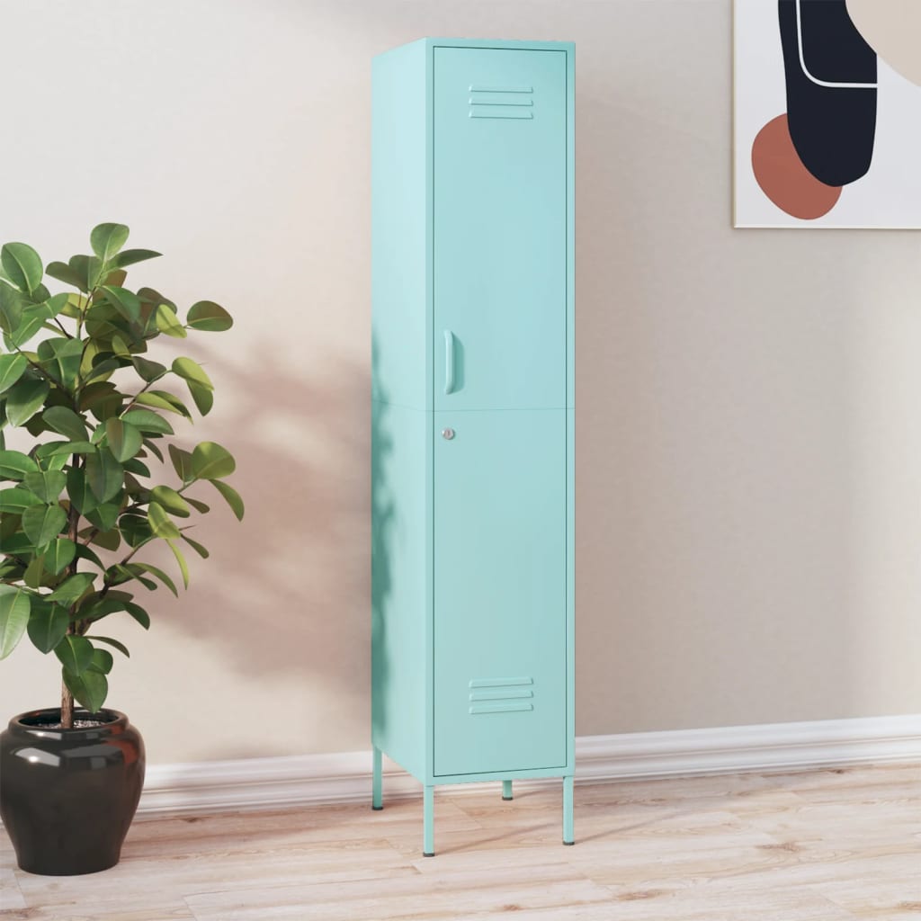 vidaXL Locker Cabinet Mint 35x46x180 cm Steel