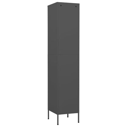 vidaXL Locker Cabinet Anthracite 35x46x180 cm Steel