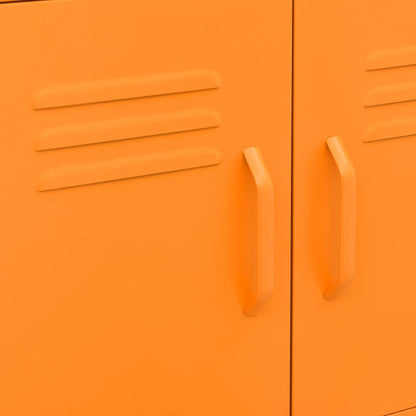 vidaXL Storage Cabinet Orange 60x35x56 cm Steel