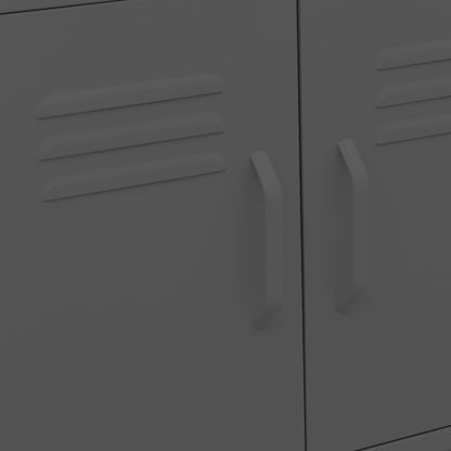 vidaXL Storage Cabinet Anthracite 60x35x56 cm Steel