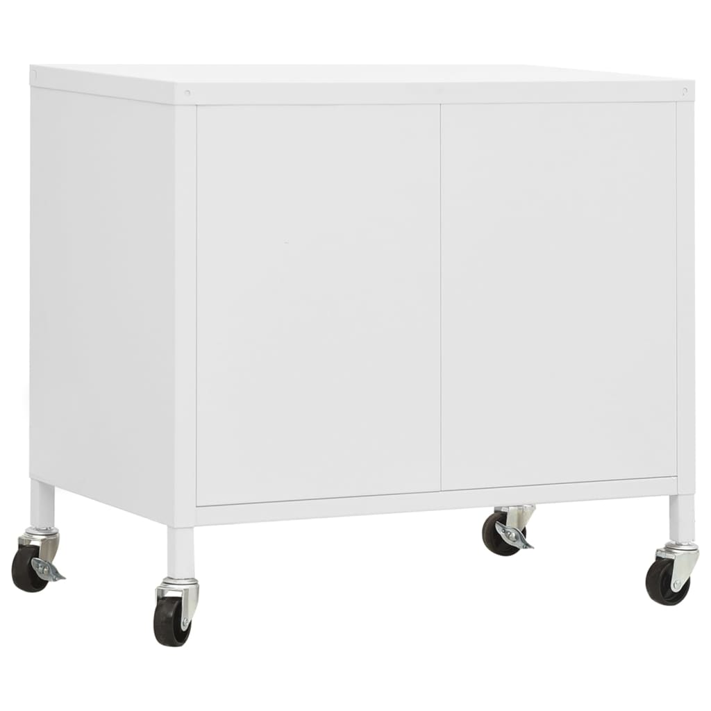 vidaXL Storage Cabinet White 60x35x56 cm Steel