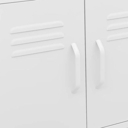 vidaXL Storage Cabinet White 60x35x56 cm Steel