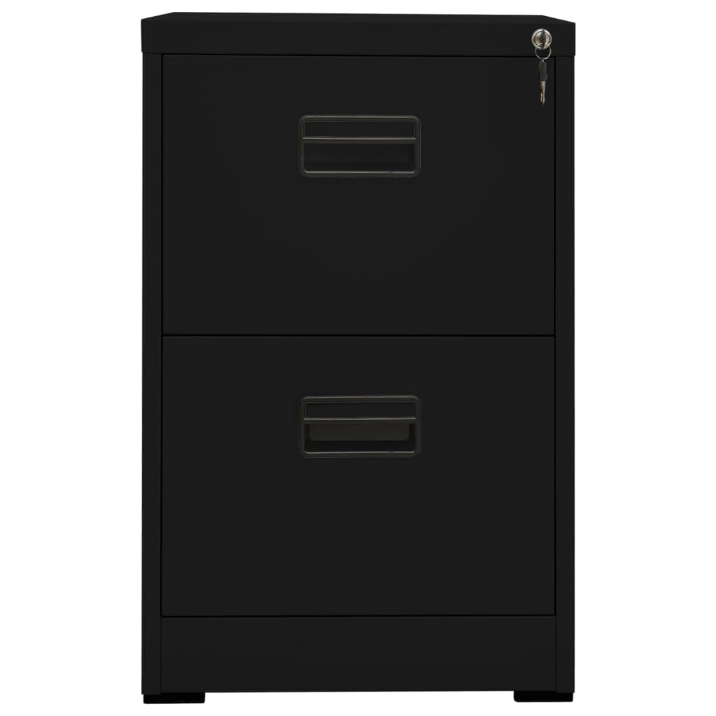 vidaXL Filing Cabinet Black 46x62x72.5 cm Steel