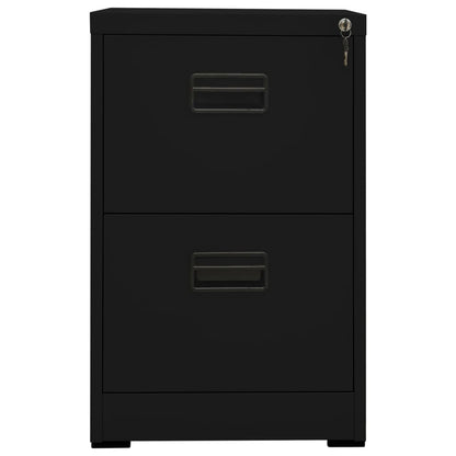 vidaXL Filing Cabinet Black 46x62x72.5 cm Steel