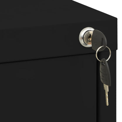 vidaXL Filing Cabinet Black 46x62x72.5 cm Steel