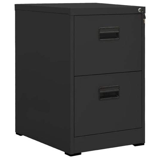 vidaXL Filing Cabinet | Anthracite | Steel | Medium | Anthracite Filing Cabinet