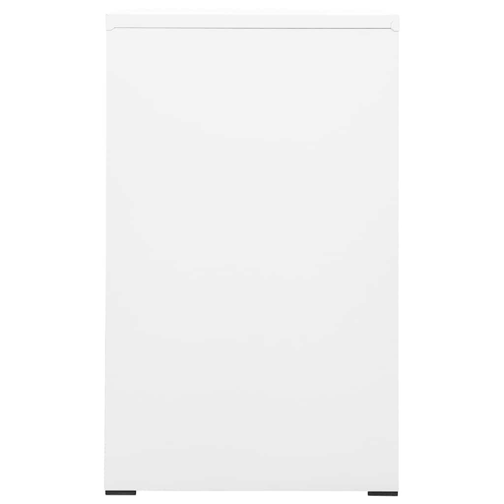 vidaXL Filing Cabinet White 46x62x102.5 cm Steel