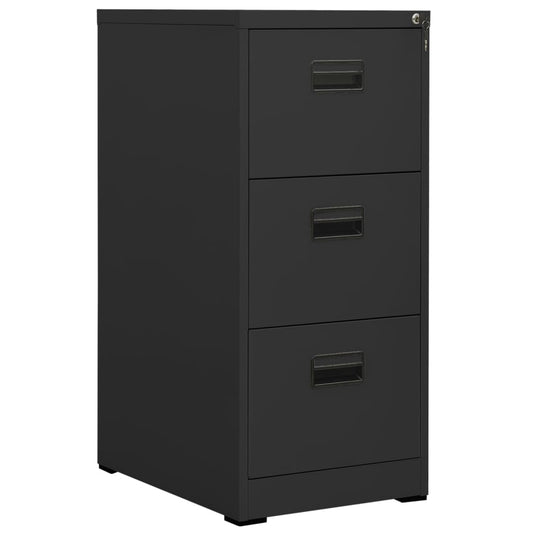 vidaXL Filing Cabinet | Anthracite | Steel | Medium | Filing Cabinet
