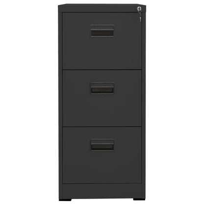 vidaXL Filing Cabinet | Anthracite | Steel | Medium | Filing Cabinet