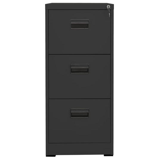 vidaXL Filing Cabinet | Anthracite | Steel | Medium | Filing Cabinet