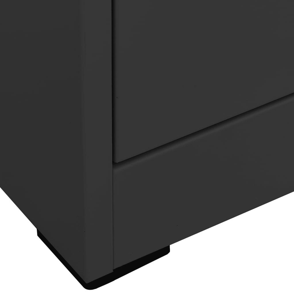 vidaXL Filing Cabinet | Anthracite | Steel | Medium | Filing Cabinet