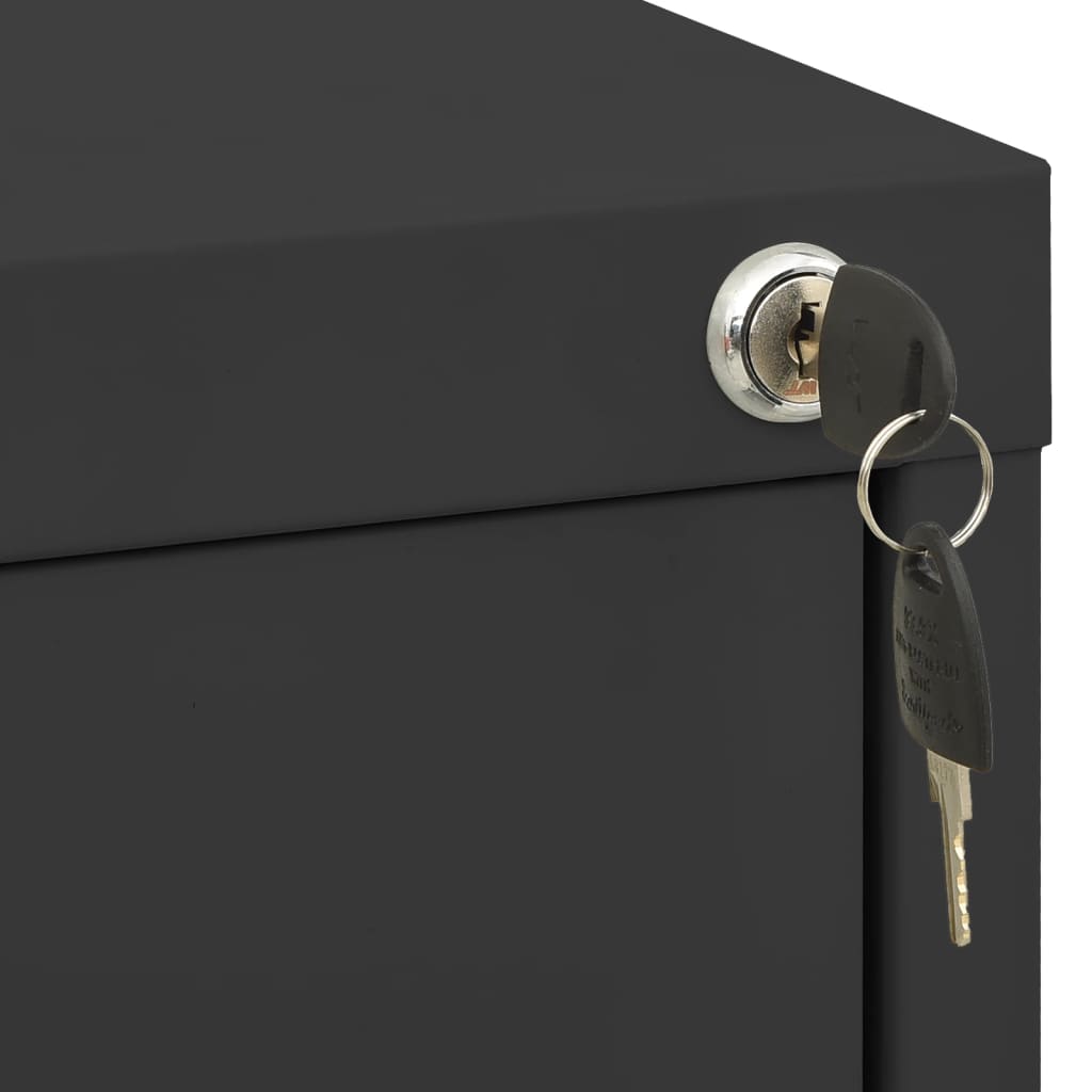 vidaXL Filing Cabinet | Anthracite | Steel | Medium | Filing Cabinet