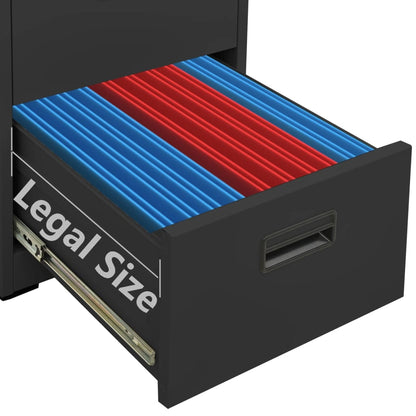 vidaXL Filing Cabinet | Anthracite | Steel | Medium | Filing Cabinet