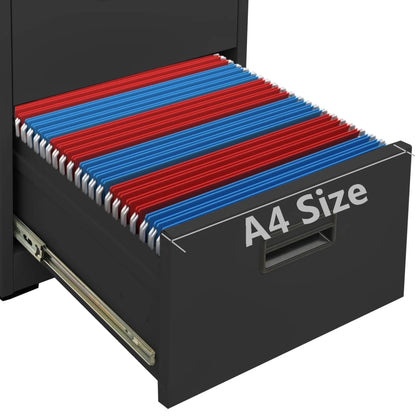 vidaXL Filing Cabinet | Anthracite | Steel | Medium | Filing Cabinet