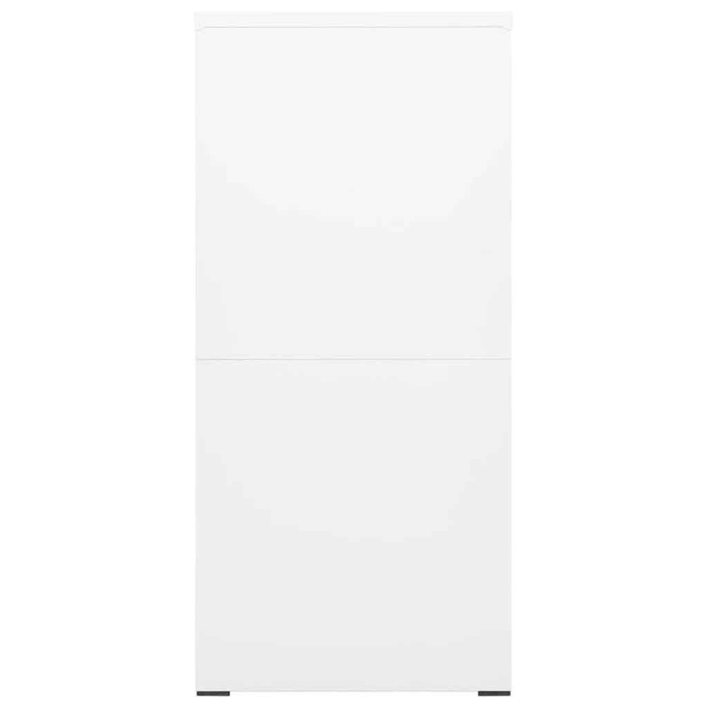 vidaXL Filing Cabinet | White | Steel | Large | Filing Cabinet | Rectangular