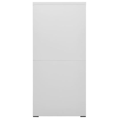 vidaXL Filing Cabinet Light Grey 46x62x133 cm Steel