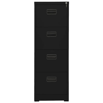 vidaXL Filing Cabinet | Black | Steel | Large | Filing Cabinet | Rectangular