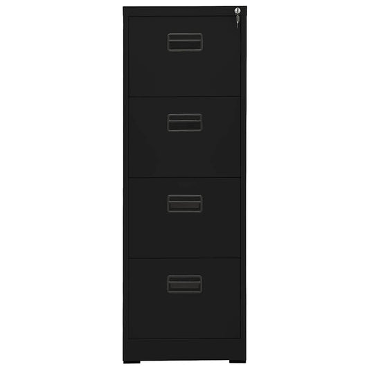 vidaXL Filing Cabinet | Black | Steel | Large | Filing Cabinet | Rectangular