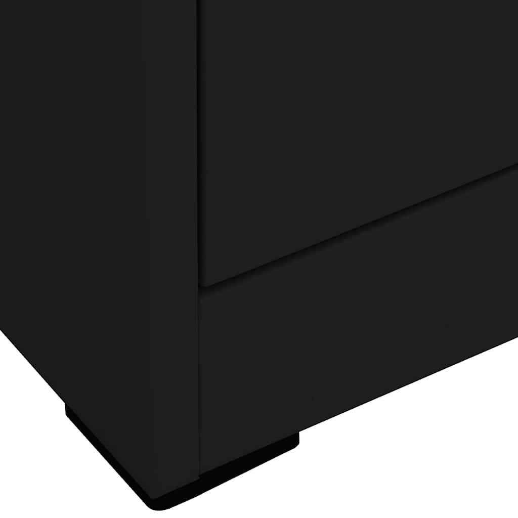 vidaXL Filing Cabinet | Black | Steel | Large | Filing Cabinet | Rectangular