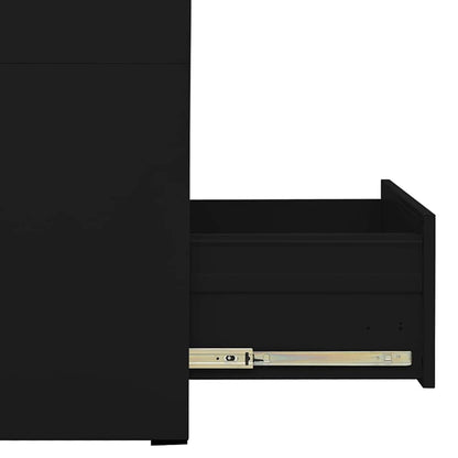 vidaXL Filing Cabinet | Black | Steel | Large | Filing Cabinet | Rectangular