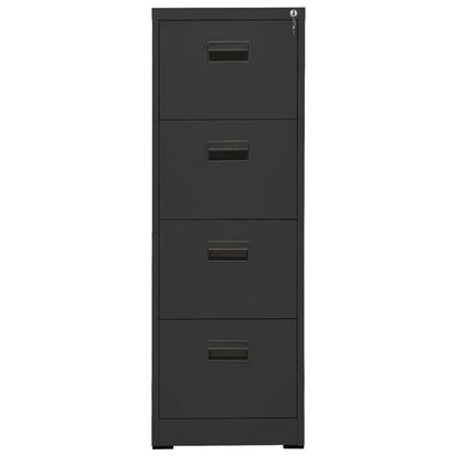 vidaXL Filing Cabinet | Anthracite | Steel | Medium | Locks | Filing Cabinet